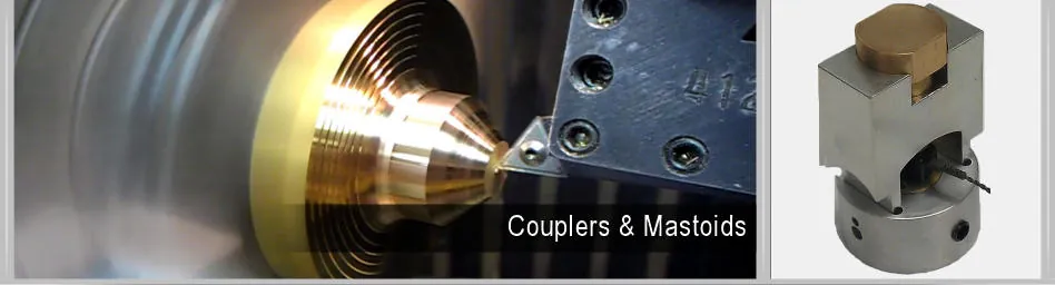 Acoustic couplers and mastoids